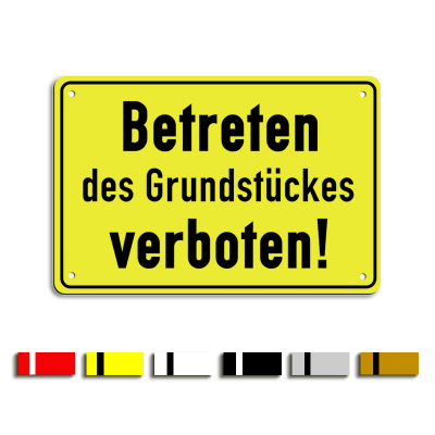 Betreten des Grundstückes verboten!